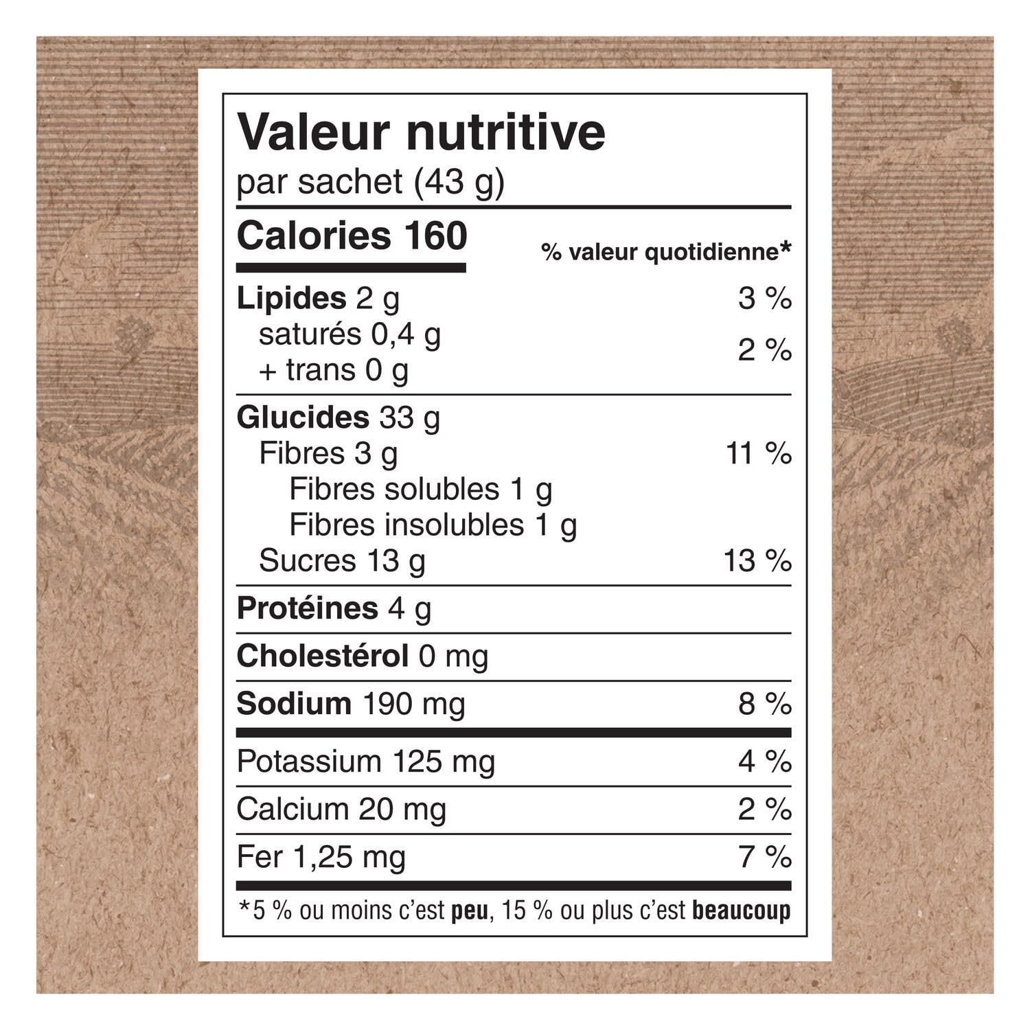 Maple and Brown Sugar Instant Oatmeal, 8ct, 344g M288