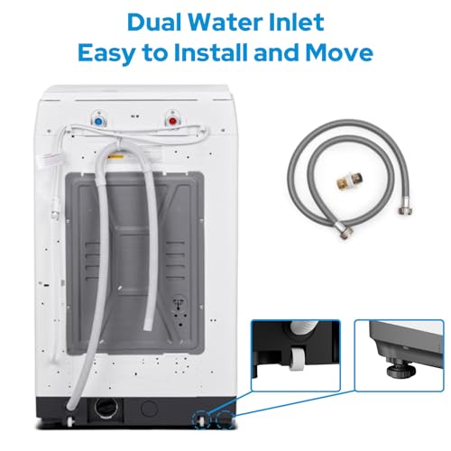 White Compact Full Automatic Portable Washer X5169