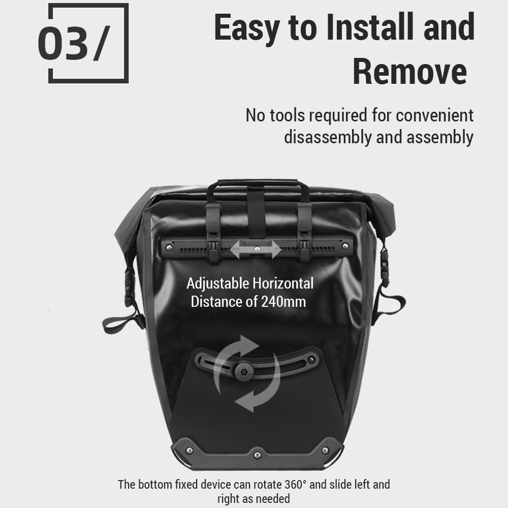 32L Waterproof Bike Pannier Bag D470