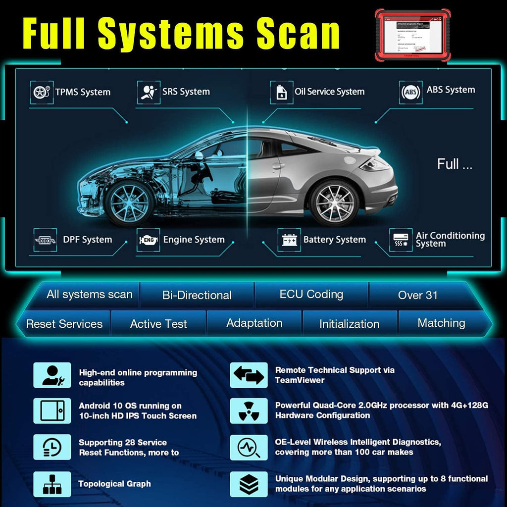 Bi-Directional OBD2 Scanner Diagnostic Scan Tool G8770