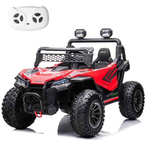 Green 2 Seater 4WD Kids Ride On UTV W76457