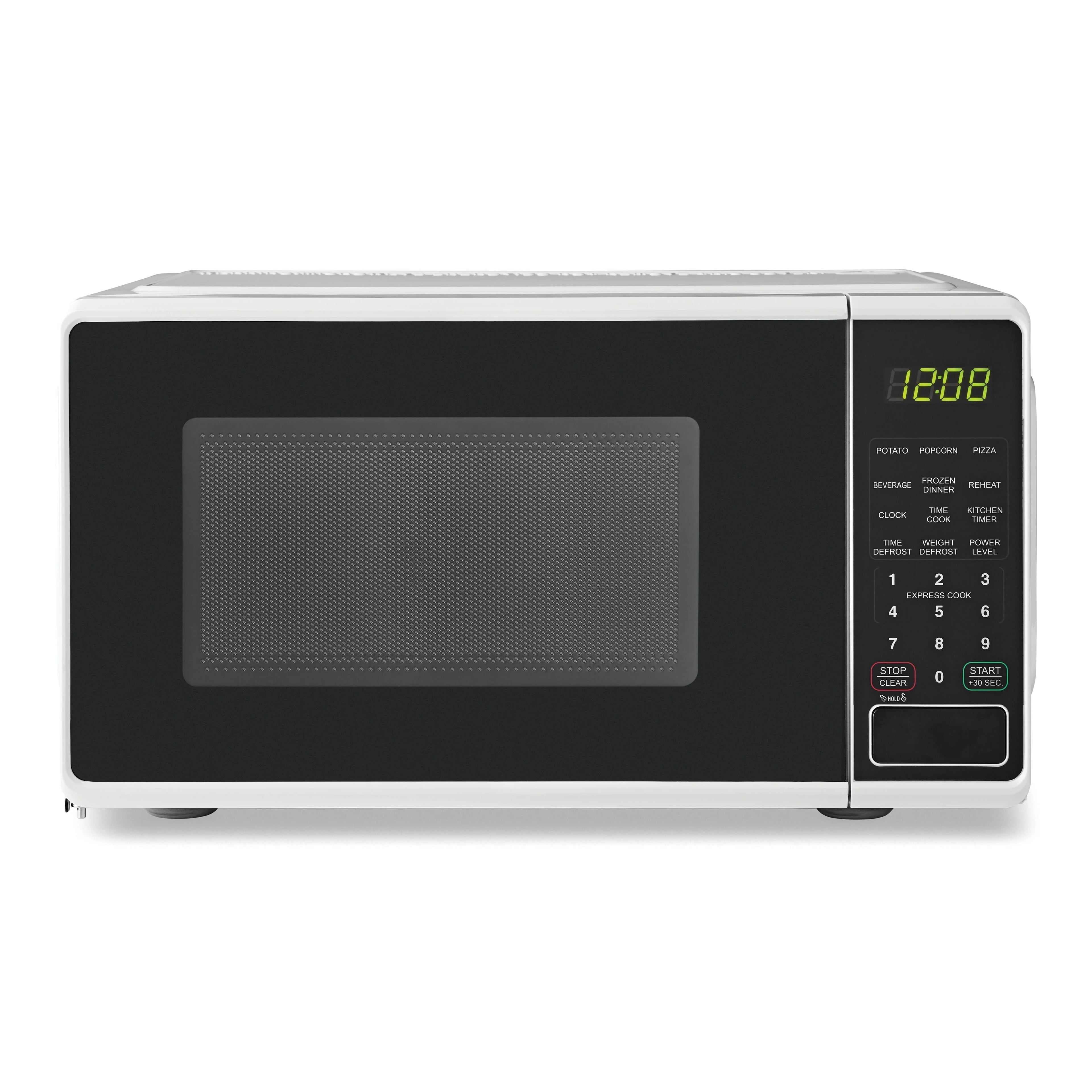 Compact Countertop Microwave and Mini Fridge Bundle F429238