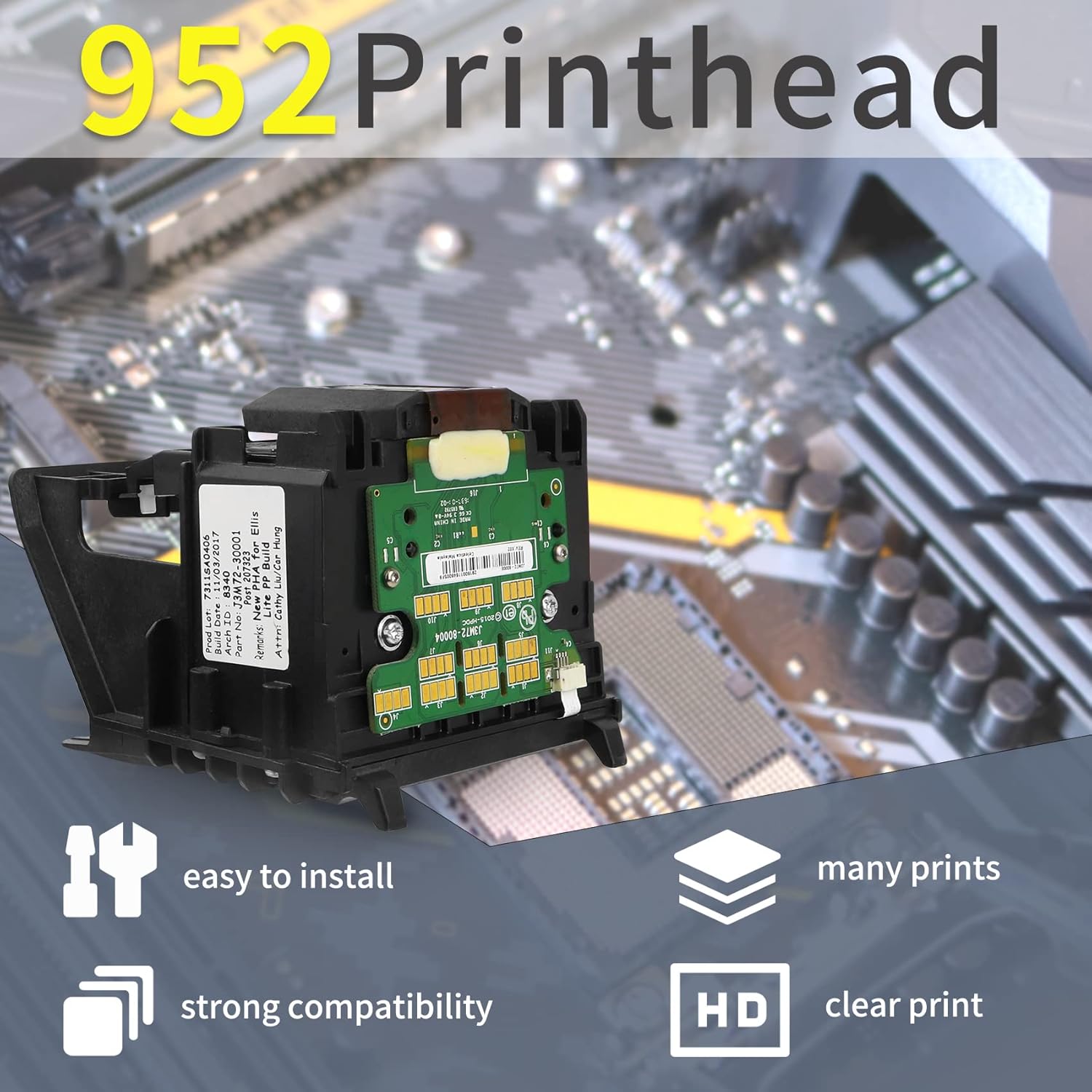 952 Printhead Replacement for hp OfficeJet Printer V1183