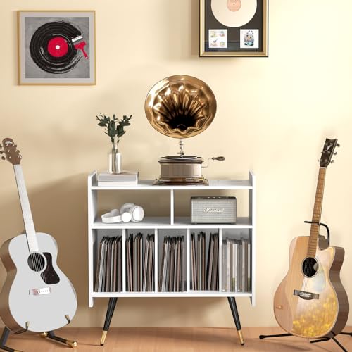 Black Vinyl Record Storage Cabinet W267347
