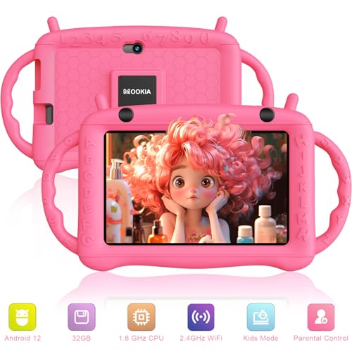 7 inch Android 12 Kids Tablet with 32GB and Drop-Proof Case F99555