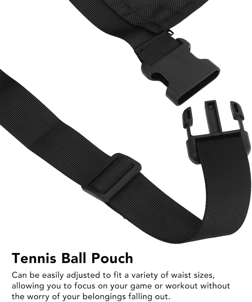 Black Oxford Cloth Waist Belt Bag Pouch E949