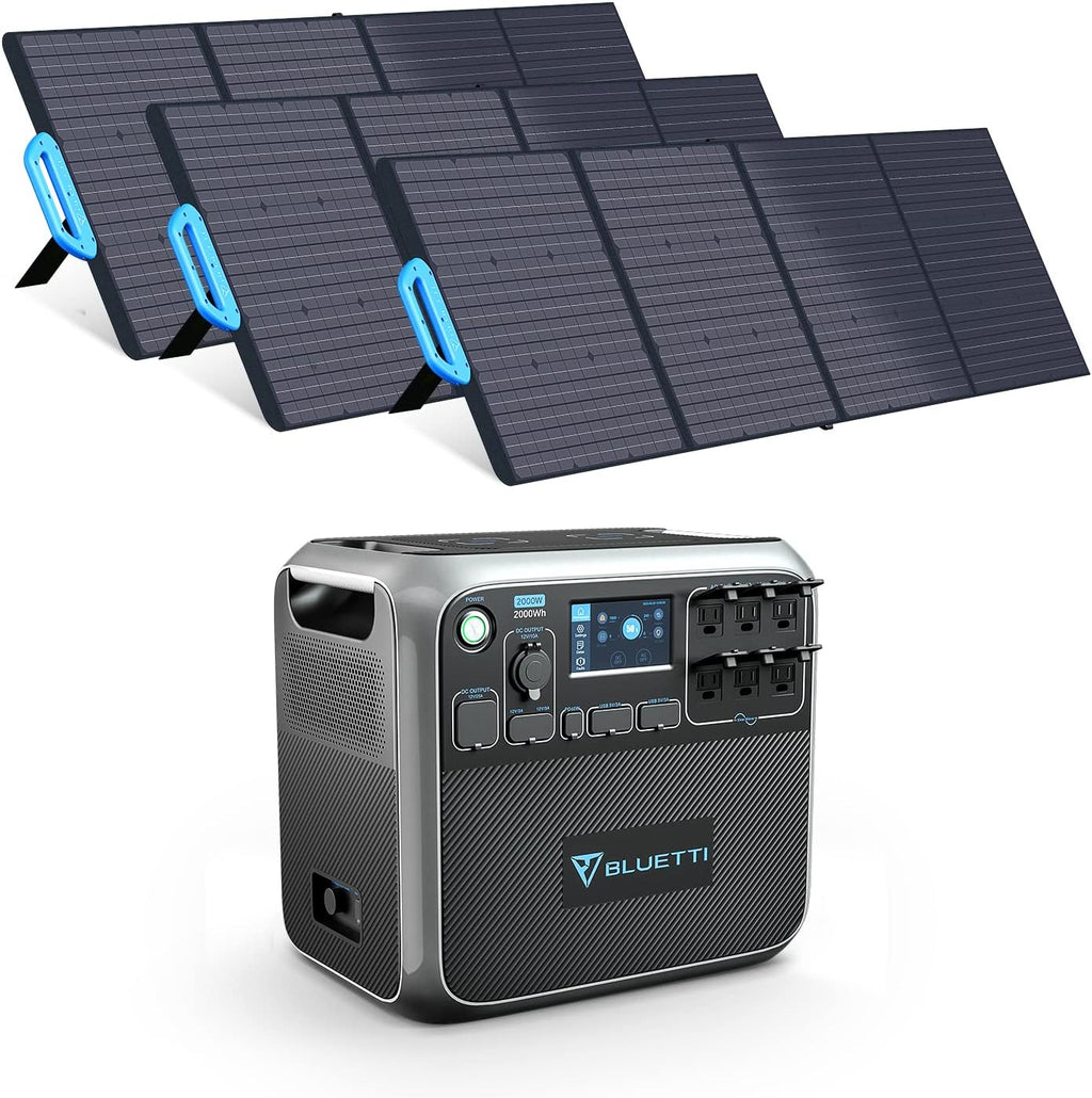 2000Wh LiFePO4 Portable Power Station with 6 2000W AC Outlets S6193