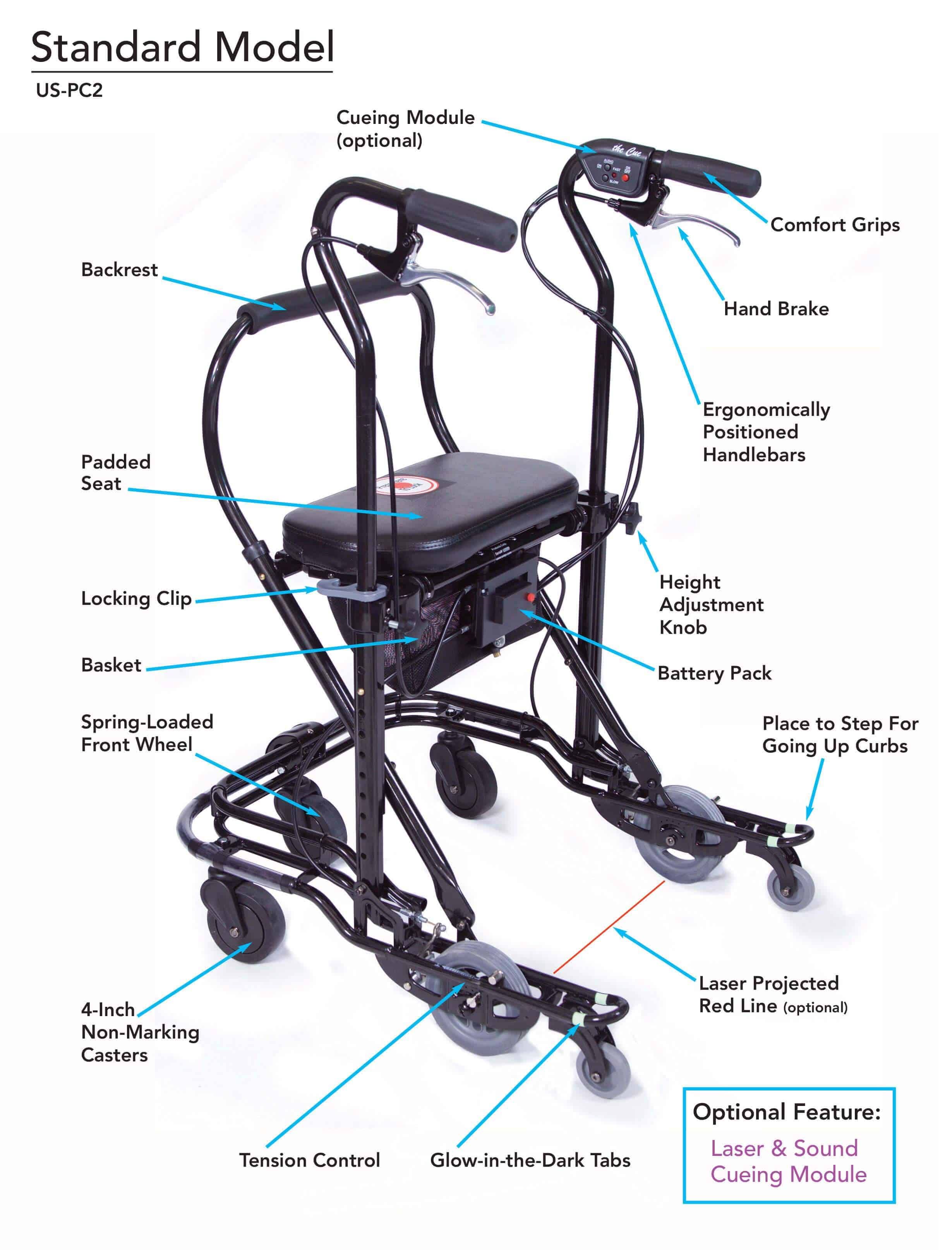 Foldable Rolling Walker M7390