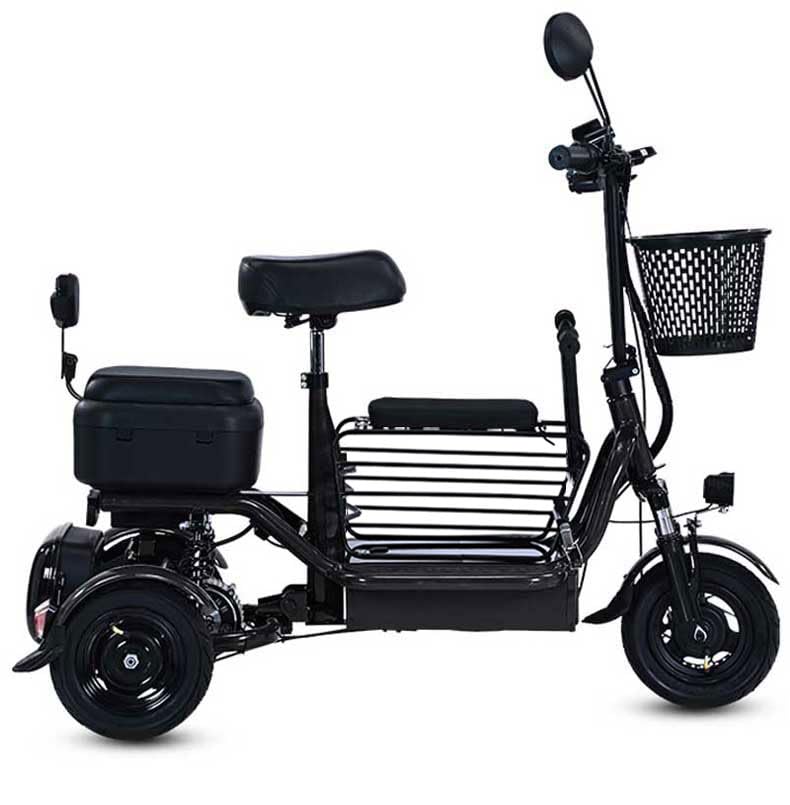 3 Wheel Folding Mobility Scooter 440lbs Capacity 800W 35 Mile Battery Range Red B64975