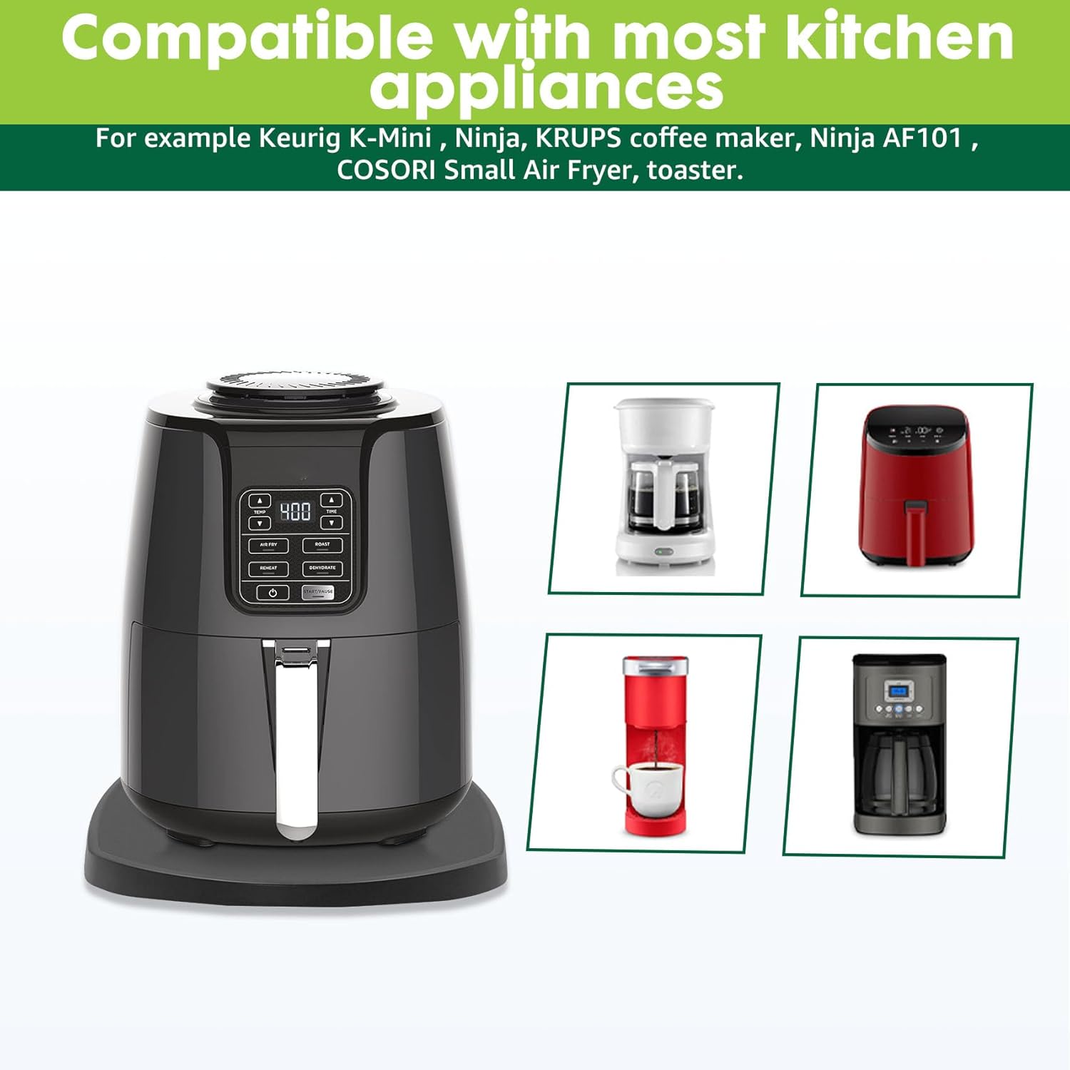 Sliding Mat Countertop Organizer for Coffee Maker (11.4''×13.3'') A5451