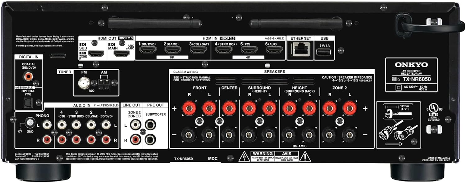 7.2-Channel Network AV Receiver Black B82748