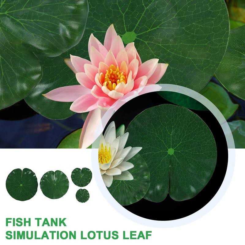 Realistic Artificial Lotus Leaves Lily Pads Floating Foam Water Lily Pads S64958