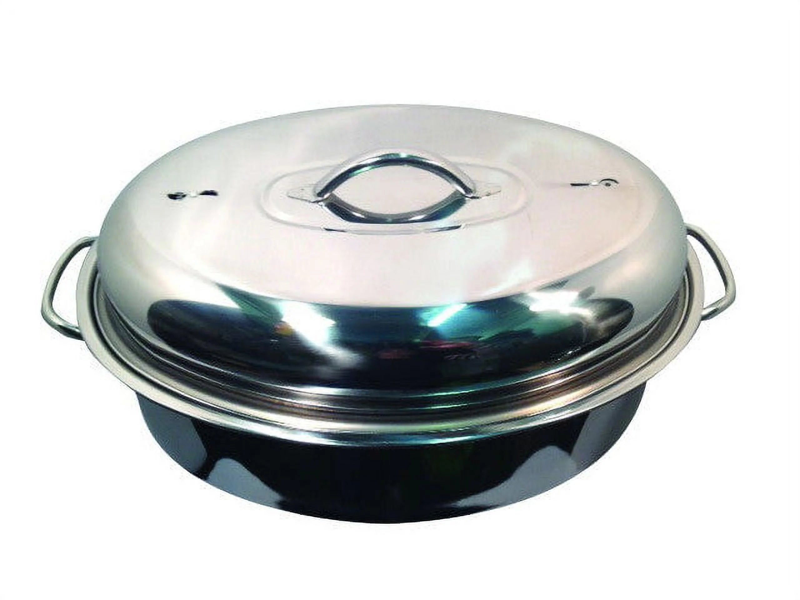 42cm Stainless Steel Oval Turkey Roaster With Rack & Lid P82765