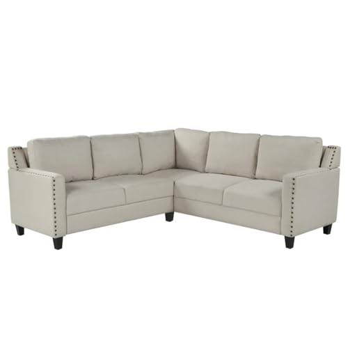 Studded Upholstered Sofa 2 Piece Set R356508