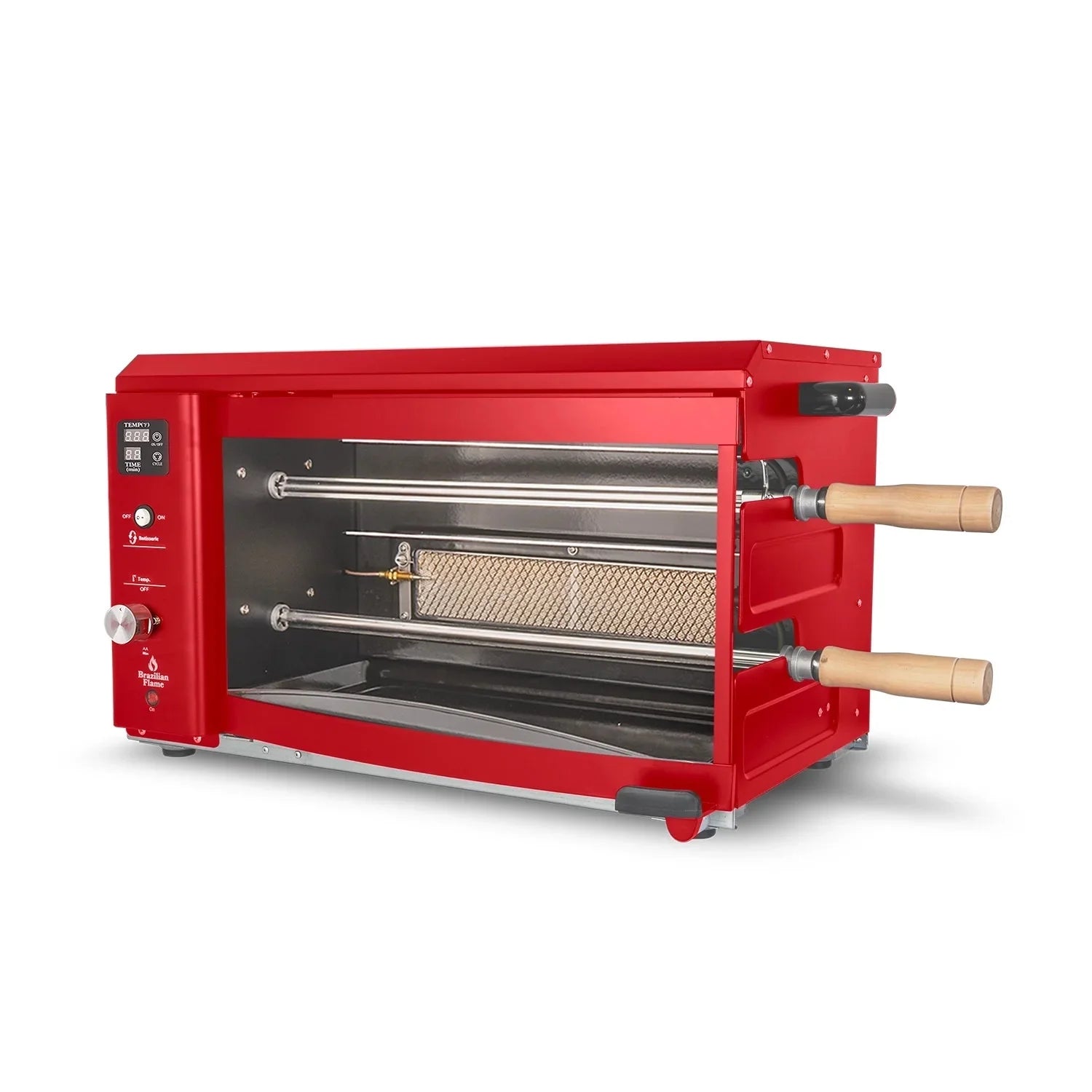 Rotisserie Gas Grill with 2-Skewers J720