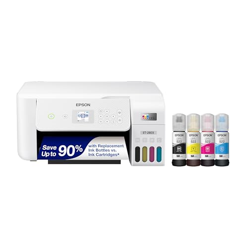 White Wireless All-in-One Supertank Printer K64953