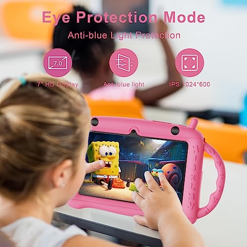 7 inch Android 12 Kids Tablet with 32GB and Drop-Proof Case F99555