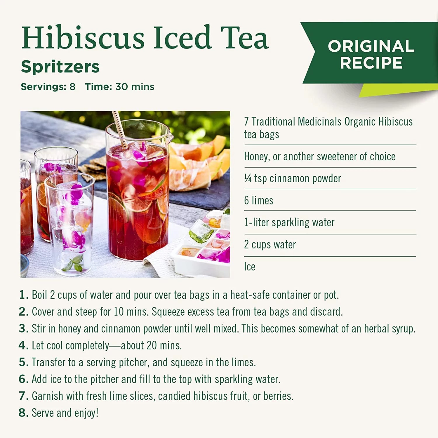Organic Hibiscus Herbal Tea 16 Tea Bags Pack of 3 O93494