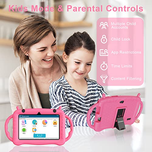 7 inch Android 12 Kids Tablet with 32GB and Drop-Proof Case F99555
