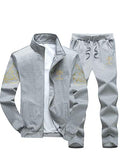 Men's Casual Tracksuit Full Zip Jacket and Pants Set A240737