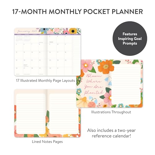 Pocket Academic Planner 2025, Small 17-Month Agenda Q22359