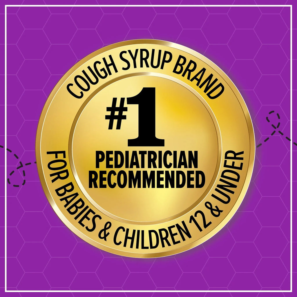 Kids Cough + Immune Daytime with Honey, Vitamin D & Zinc, Mixed Berry, 4FL Oz I726