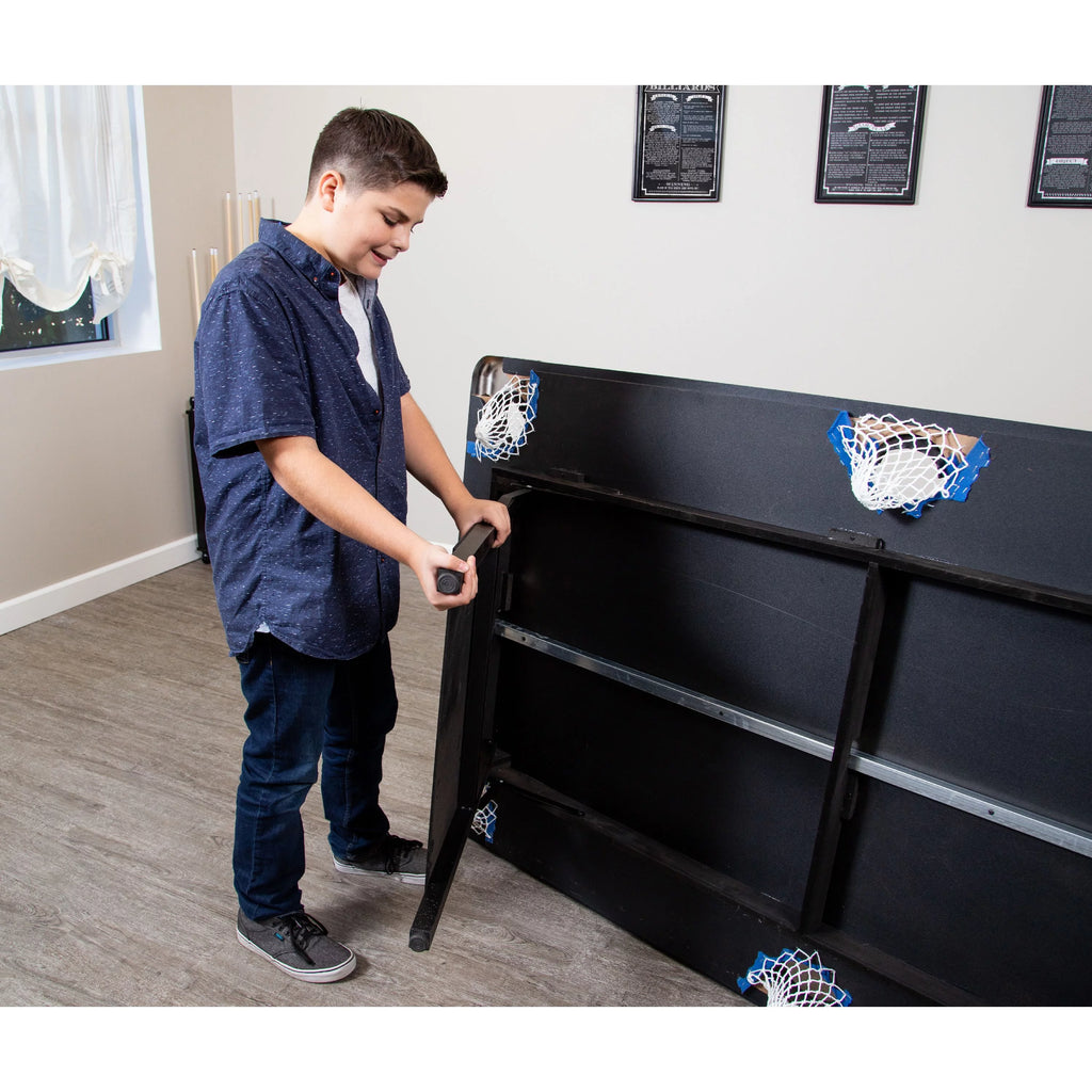 Portable Folding 6 ft. Pool Table, Blue Felt O95814