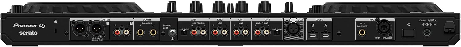 Black 4-deck DJ Controller W614482