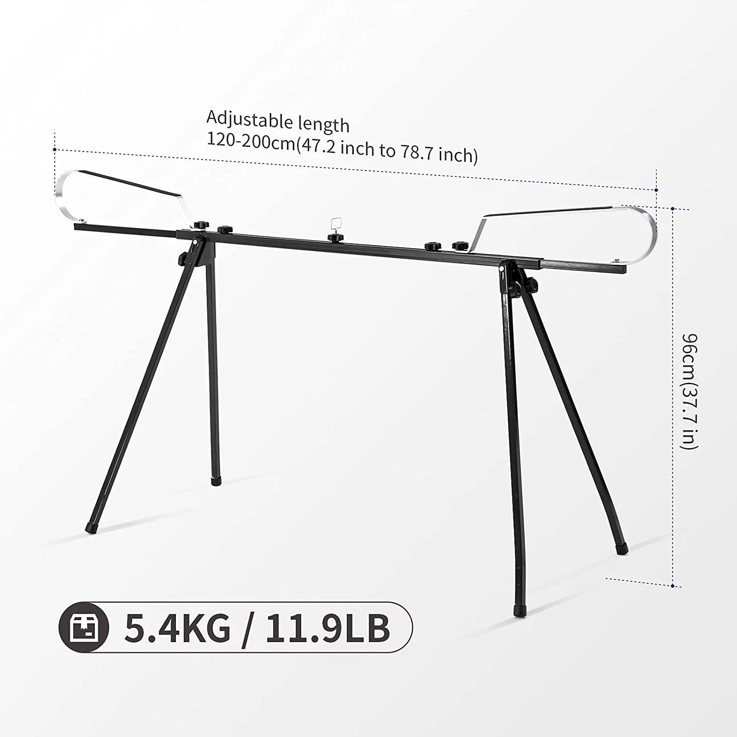 Cross Country Nordic Ski Waxing Single Profile Bench Table with Foldable Legs N985485