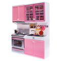Mini Kids Kitchen Pretend Play Cooking Set Cabinet Stove Toy, 12.5 x 9.5 x 3 inch D7910