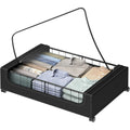 Black Under Bed Storage Drawers with Wheels and Cover N175820