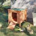Large Natural Wood Dog House L109