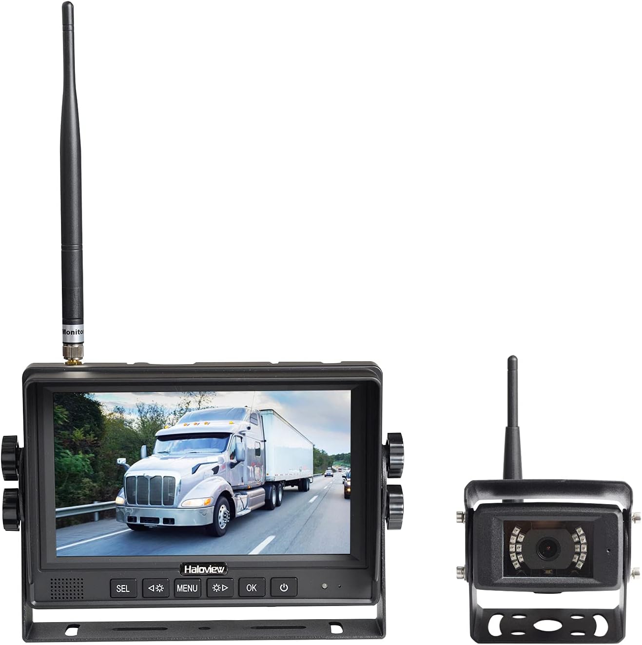 Wireless RV Backup Camera System 7'' Monitor with Infrared Night Vision C440038
