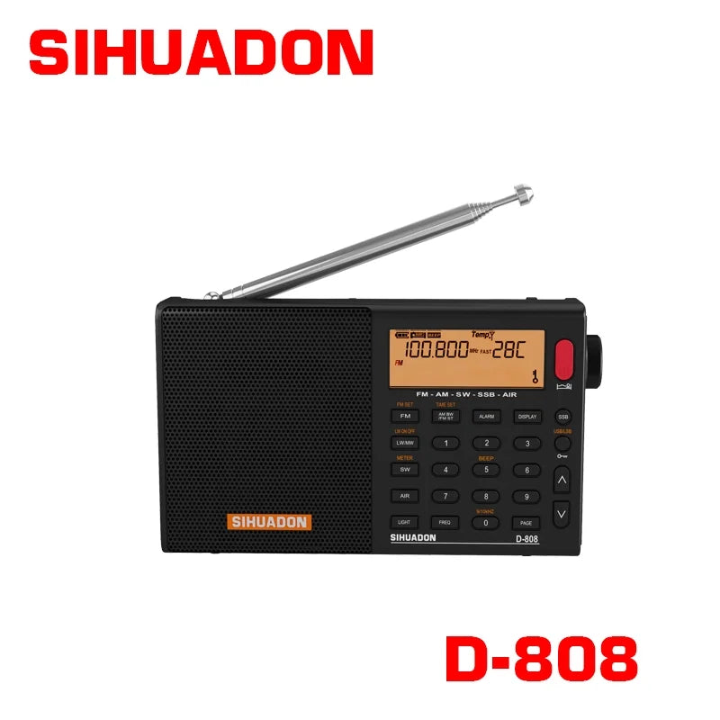 FM/SW/MW/LW SSB AIR RDS Multi Band Portable Digital Radio I8303