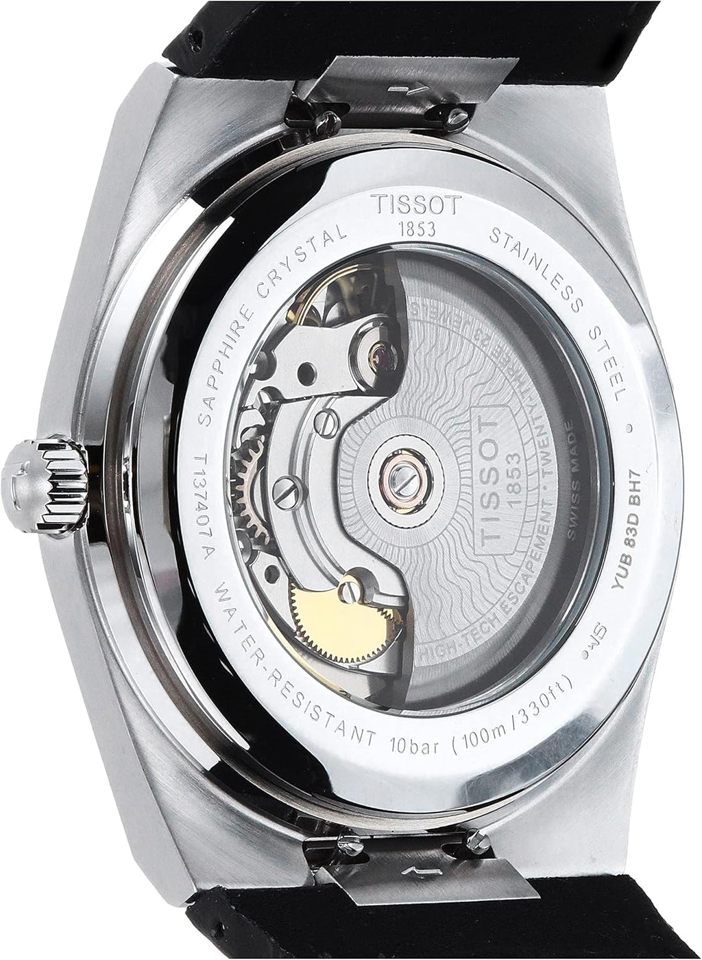 Black Leather Automatic Watch X35297