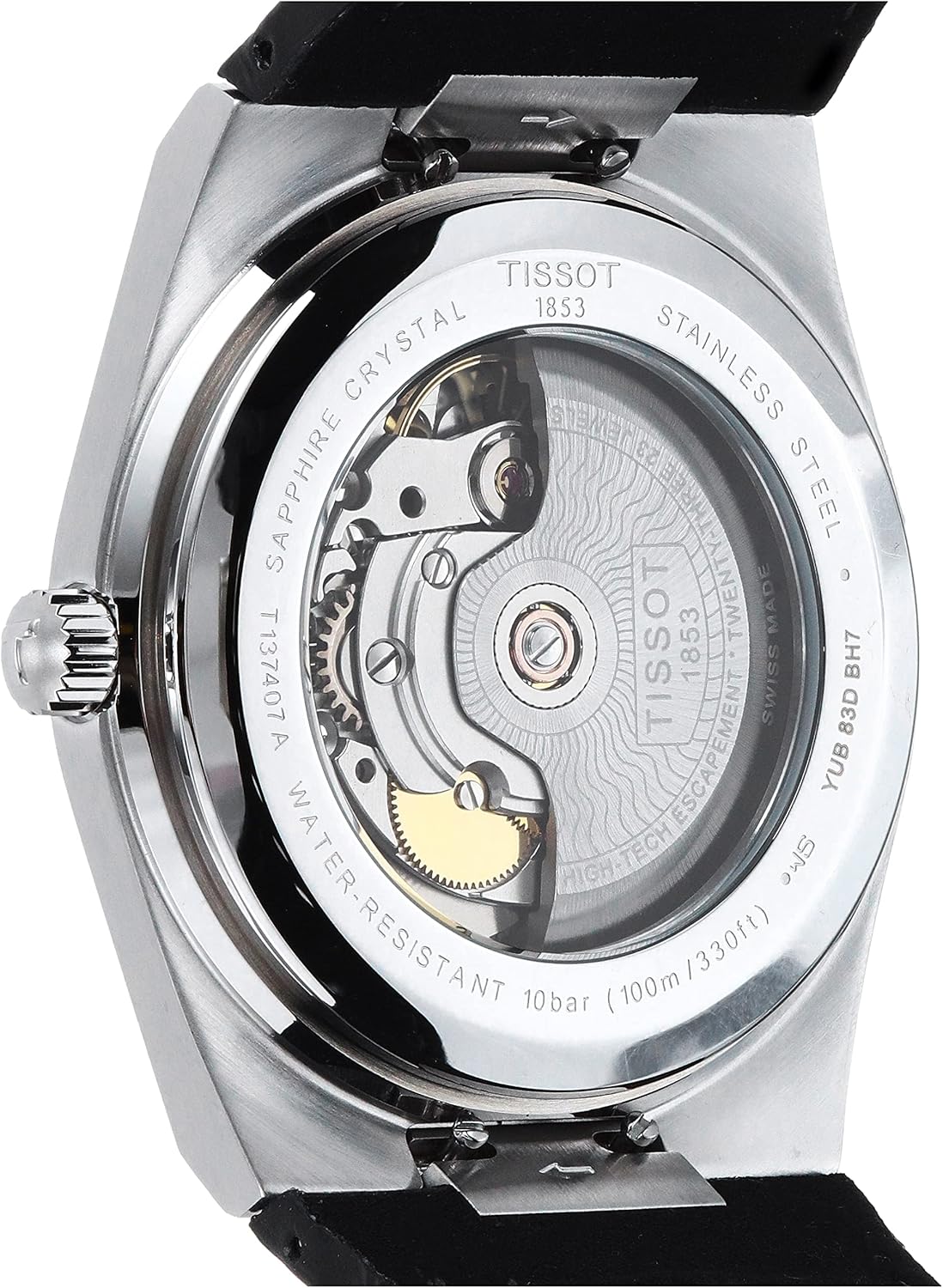 Black Leather Automatic Watch X35297