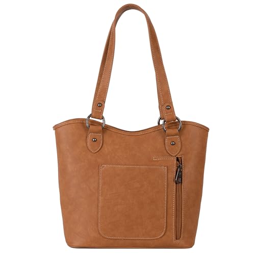 Western Tote Bag Tooled Shoulder Top Handle Handbag P834
