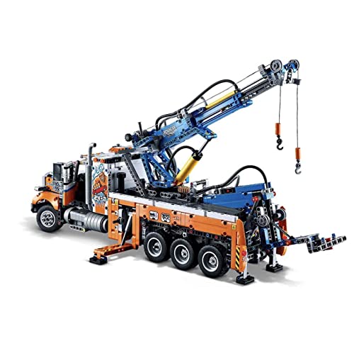 Heavy-Duty Tow Truck with Crane Toy F8068