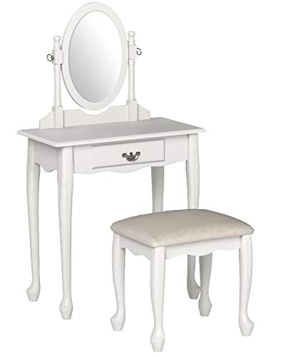 Vanity Set with Stool and Mirror T38176