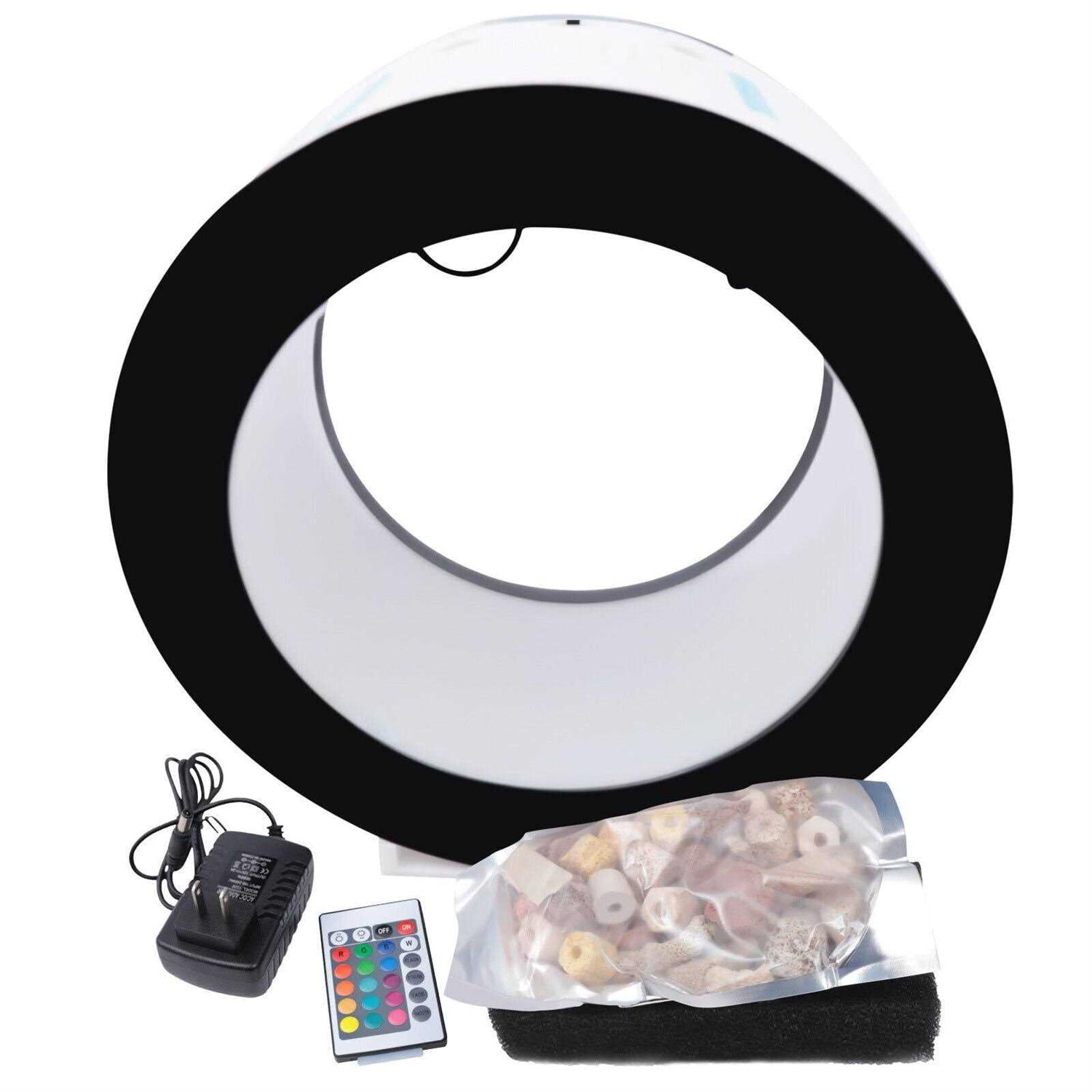 Acrylic Jellyfish Aquarium Electronic Fish Tank LED 18L E3836