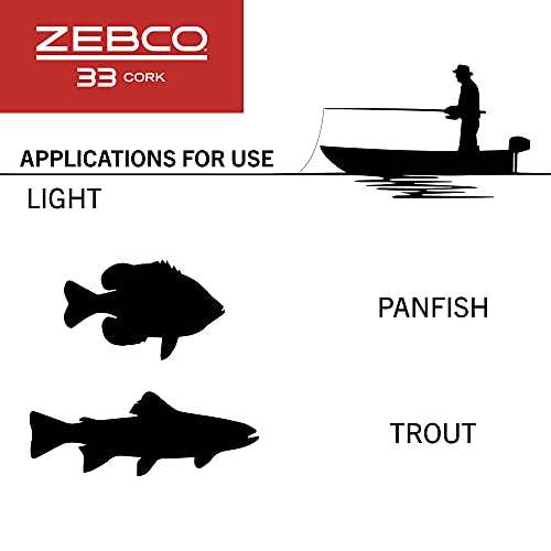 Black Graphite Fishing Rod and Reel Combo with Cork Handle Z214