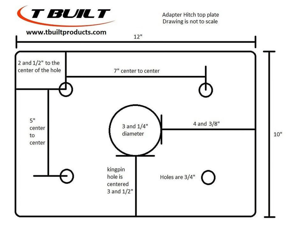 15" Fifth Wheel to Gooseneck Adapter with Self-Latching Coupler O363546