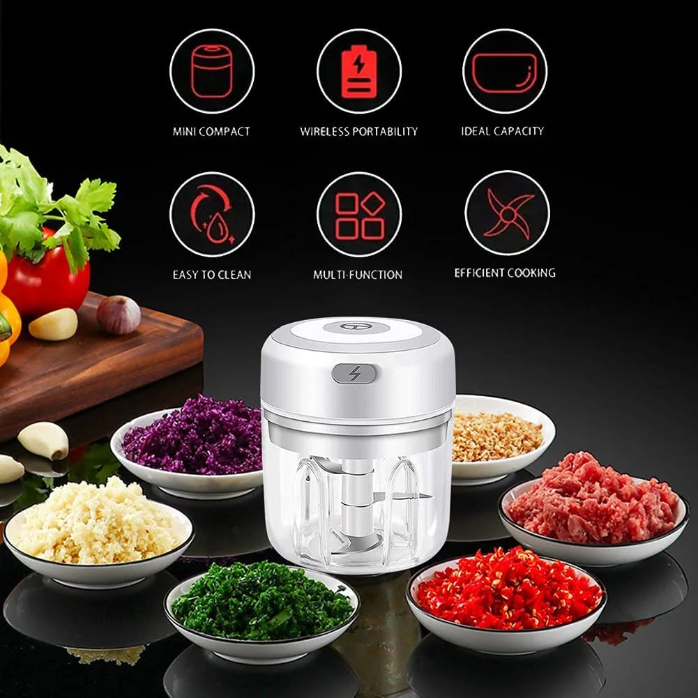 250ml Electric Mini Garlic Chopper Food Processor A300999