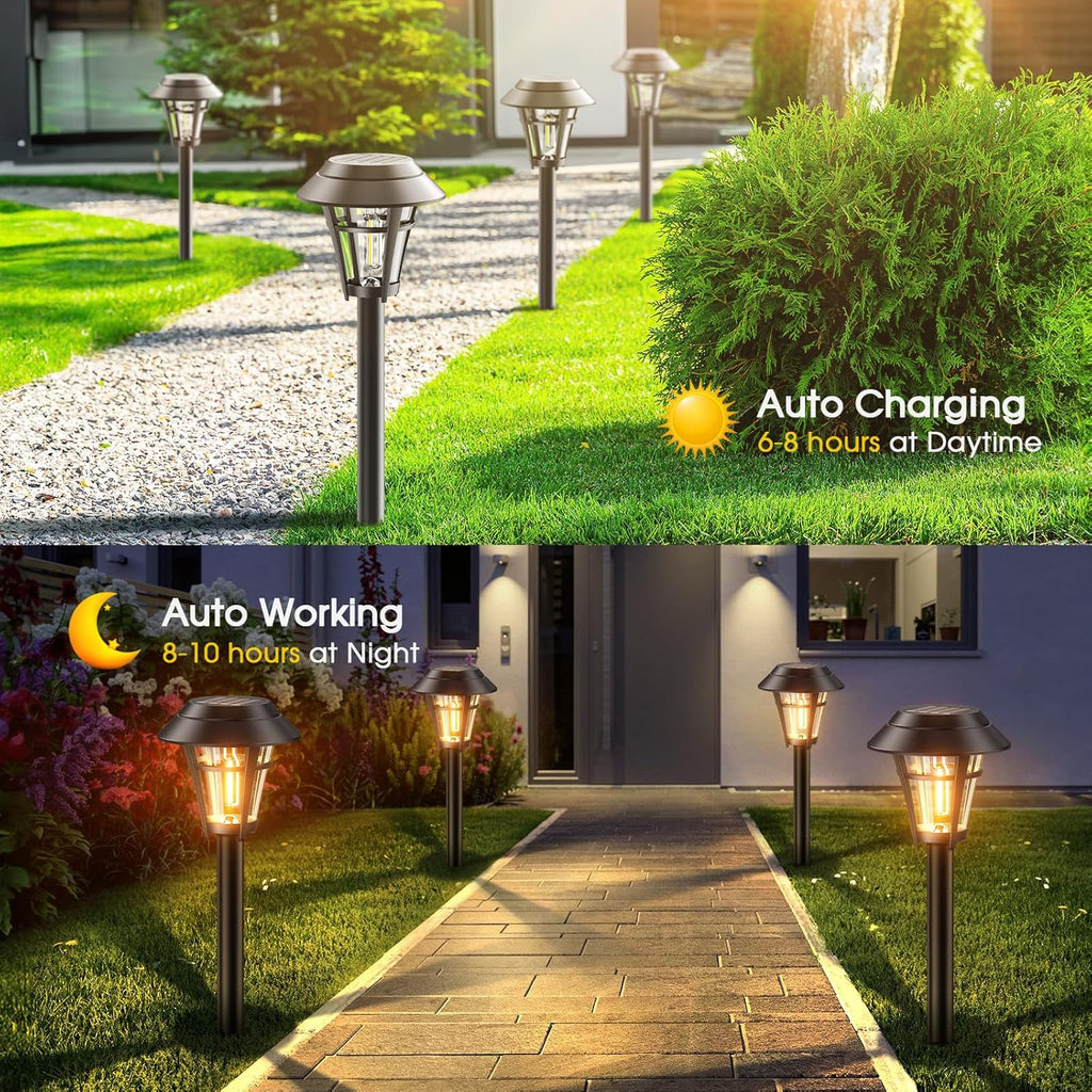 10 Pack Solar Pathway Lights U499
