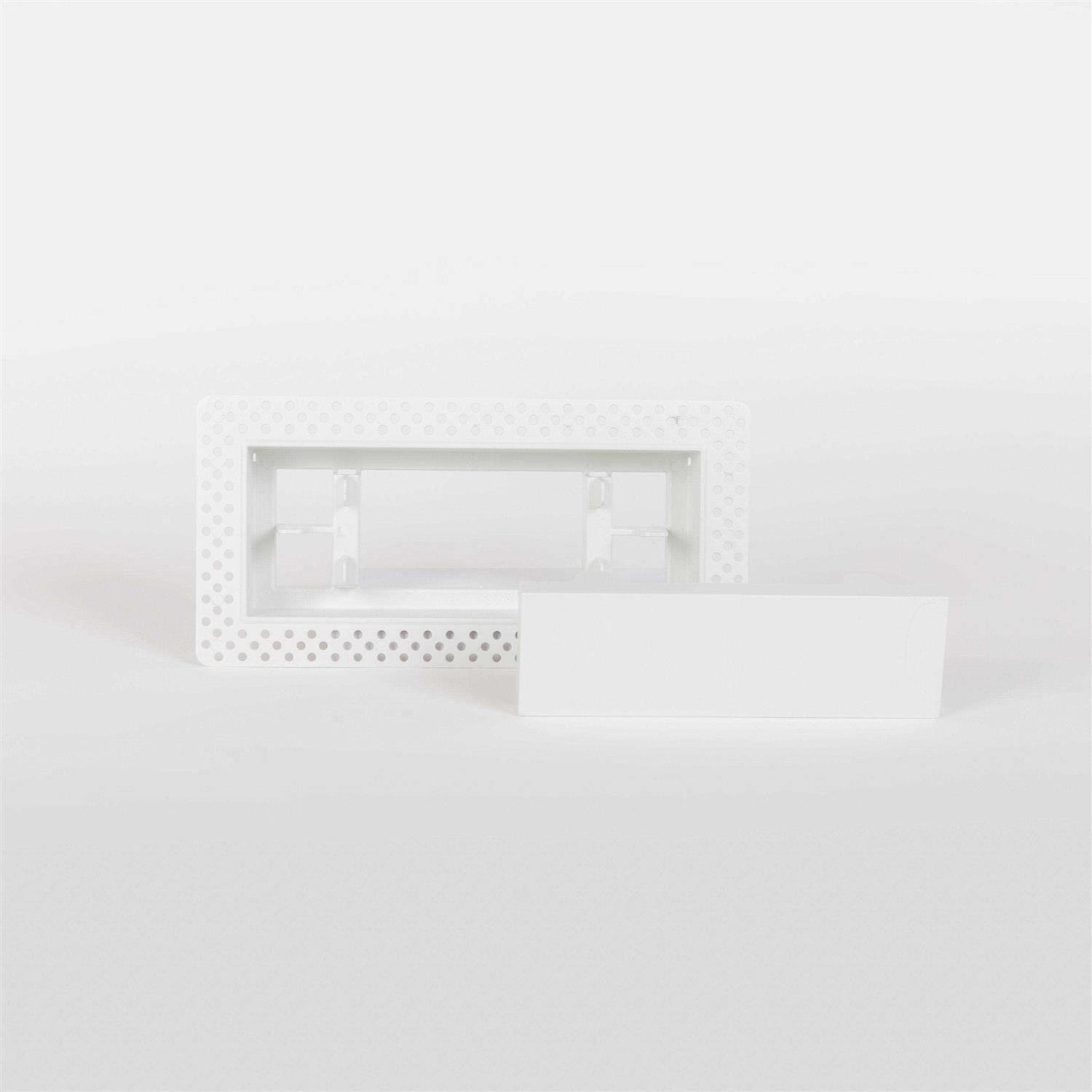 White Flush Wall Vent 4 in.x10 in. J193845