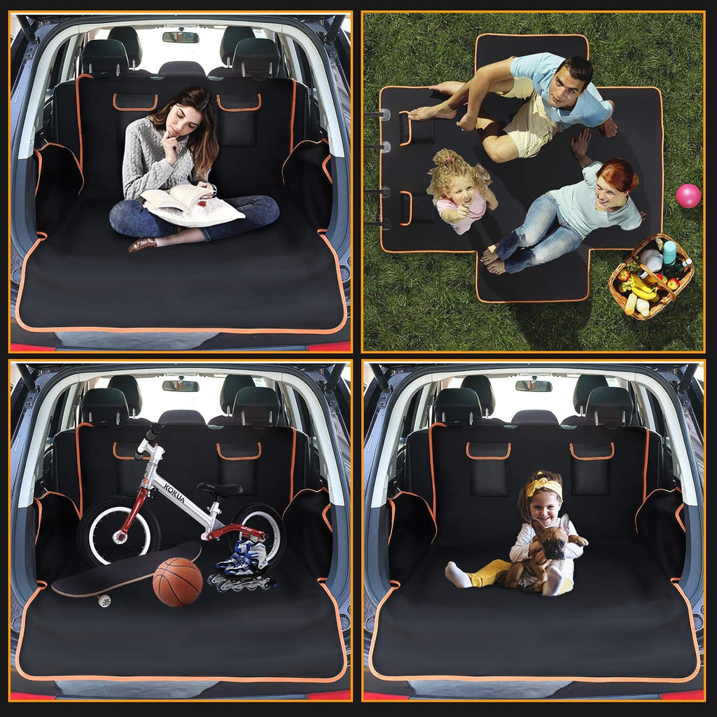 Yellow Washable Waterproof Pet Cargo Cover Liner D935711