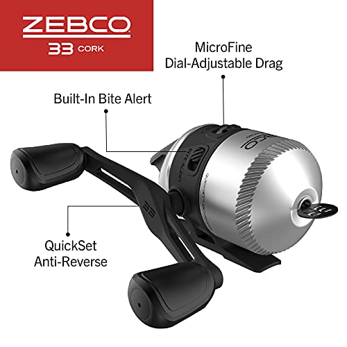 Black Graphite Fishing Rod and Reel Combo with Cork Handle Z214