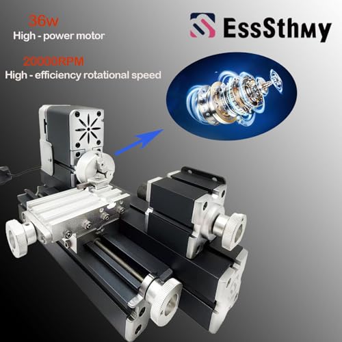 36W 20000 RPM Benchtop Metal Lathe Machine X11002