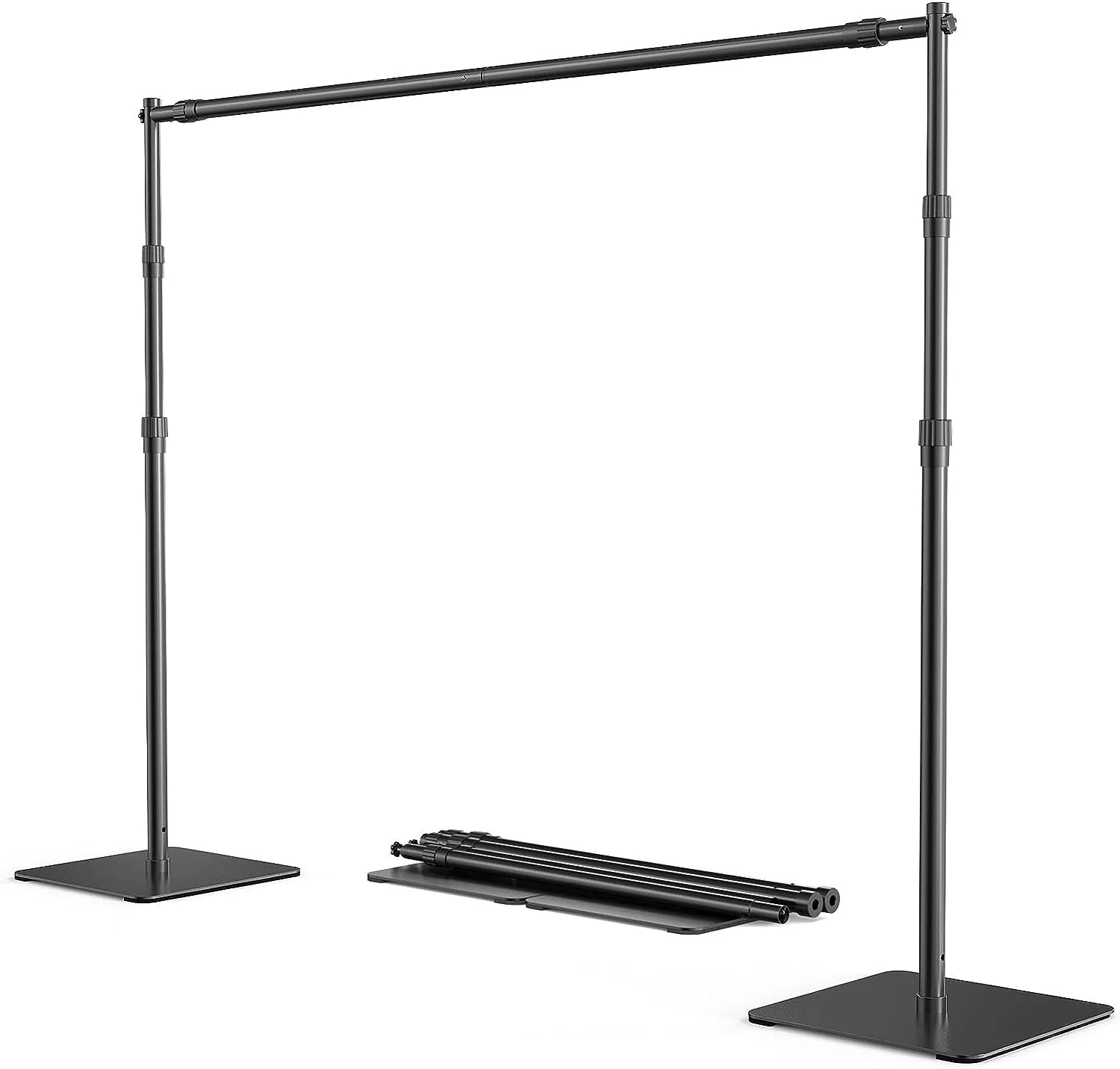 8x10 ft Adjustable Photo Backdrop Stand with Steel Base E20329