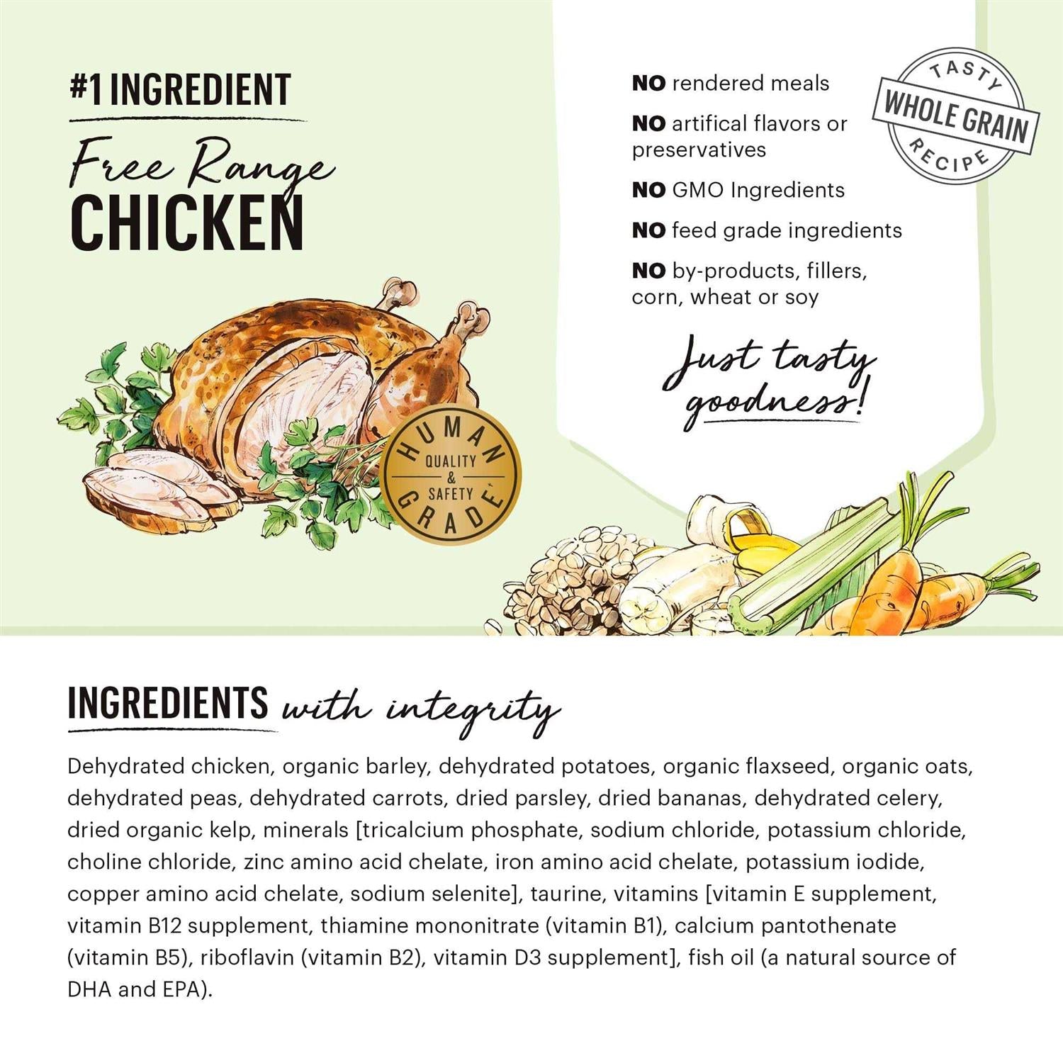 Dehydrated Whole Grain Chicken Dog Food K77482